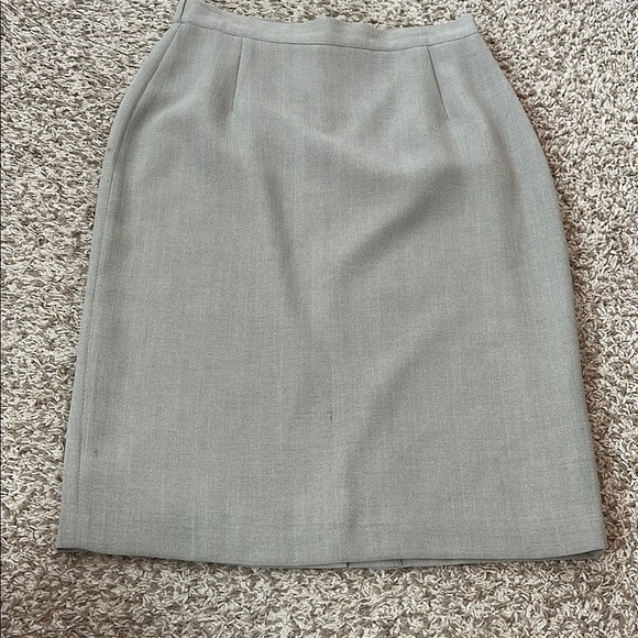 Vintage Knee Length Pencil Skirt Bundle Talbots Wool Sz 8 & Ingenuity Sz 6 - Picture 7 of 12